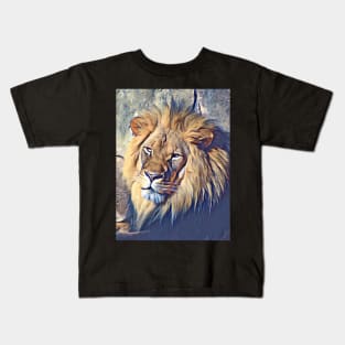 African Lion Kids T-Shirt